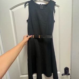 Calvin Klein black belt dress